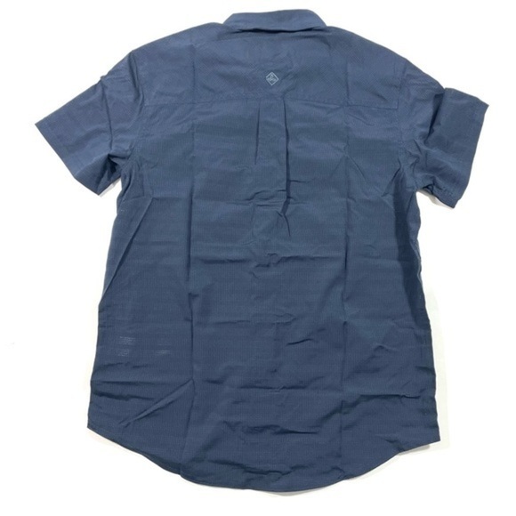 New Prana Mens Nautical Blue Short Sleeve size XS - Picture 2 of 7
